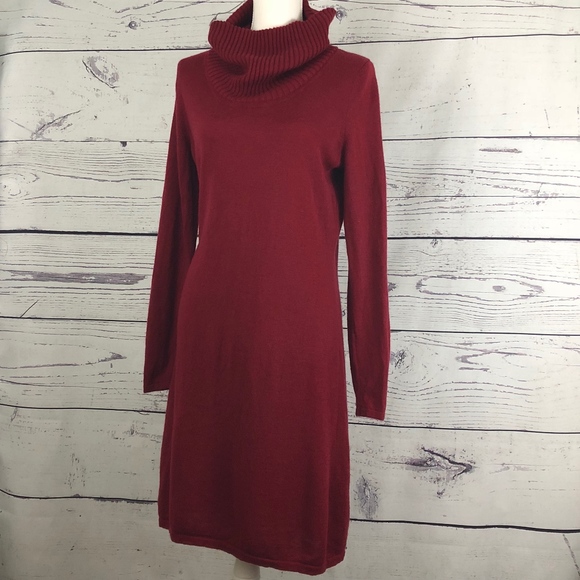 athleta cowl neck sweater dress